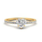 Load image into Gallery viewer, three-fourth-under-halo-heart-shaped-diamond-engagement-ring-in-FD9168HTRANGLE3-NL-YG
