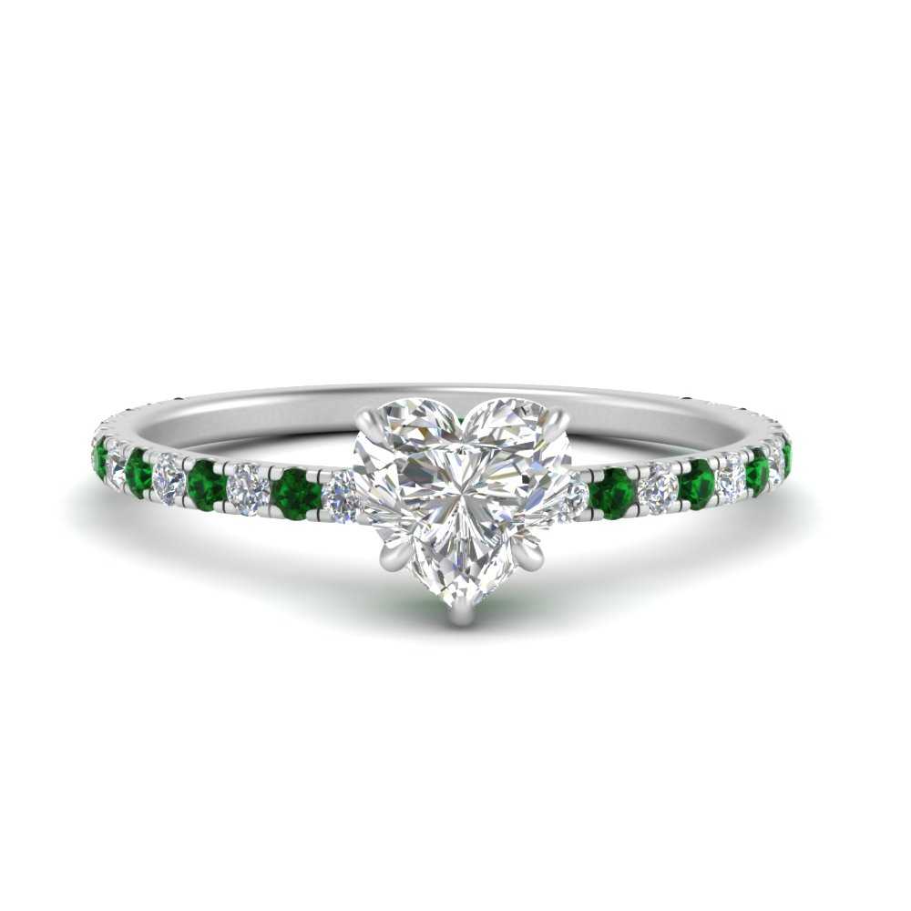three-fourth-under-halo-heart-shaped-diamond-engagement-ring-with-emerald-in-FD9168HTRGEMGRANGLE3-NL-WG