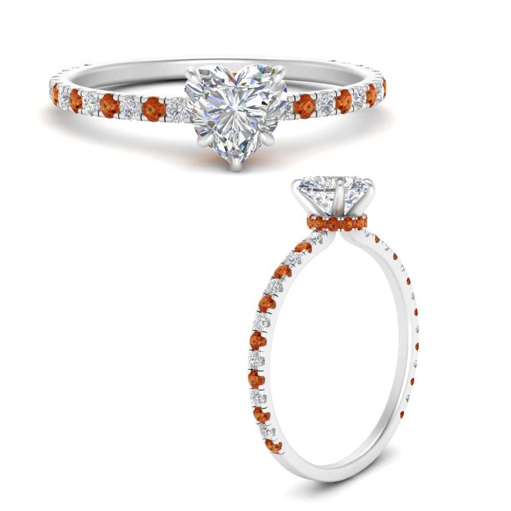 three-fourth-under-halo-heart-shaped-diamond-engagement-ring-with-orange-sapphire-in-FD9168HTRGSAORANGLE3-NL-WG