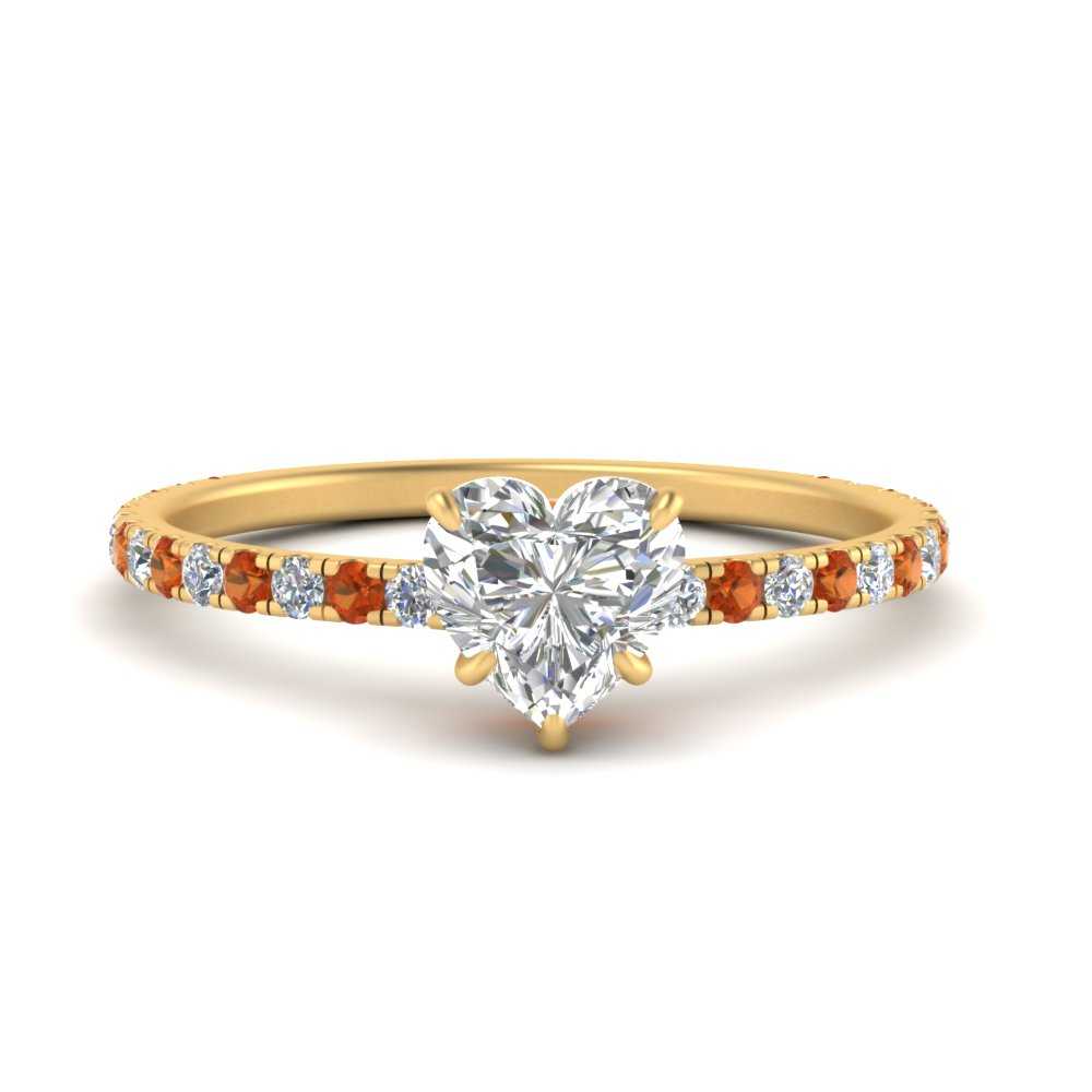 three-fourth-under-halo-heart-shaped-diamond-engagement-ring-with-orange-sapphire-in-FD9168HTRGSAORANGLE3-NL-YG