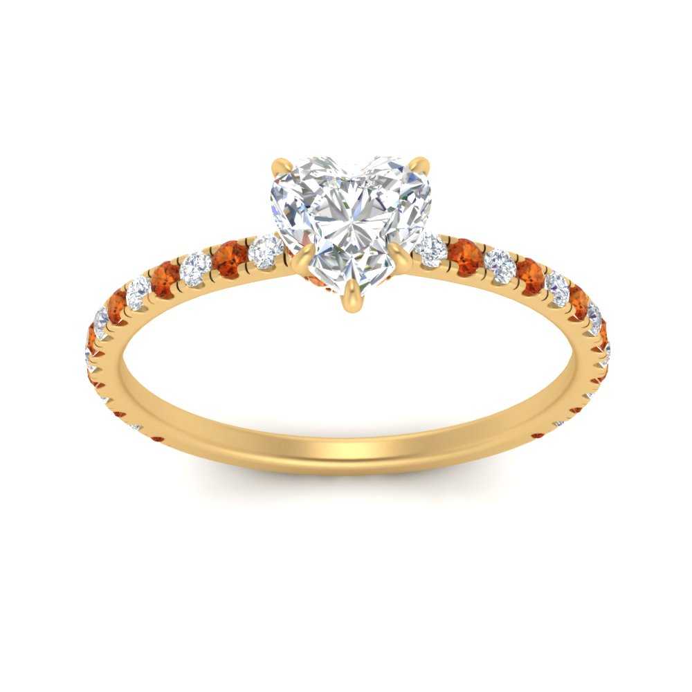 three-fourth-under-halo-heart-shaped-diamond-engagement-ring-with-orange-sapphire-in-FD9168HTRGSAORANGLE3-NL-YG