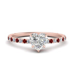 Load image into Gallery viewer, three-fourth-under-halo-heart-shaped-diamond-engagement-ring-with-ruby-in-FD9168HTRGRUDRANGLE3-NL-RG
