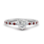Load image into Gallery viewer, three-fourth-under-halo-heart-shaped-diamond-engagement-ring-with-ruby-in-FD9168HTRGRUDRANGLE3-NL-WG
