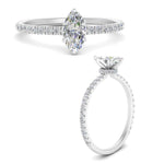 Load image into Gallery viewer, three-fourth-under-halo-marquise-cut-diamond-engagement-ring-in-FD9168MQRANGLE3-NL-WG
