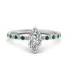 Load image into Gallery viewer, three-fourth-under-halo-marquise-cut-diamond-engagement-ring-with-emerald-in-FD9168MQRGEMGRANGLE3-NL-WG
