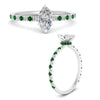Load image into Gallery viewer, three-fourth-under-halo-marquise-cut-diamond-engagement-ring-with-emerald-in-FD9168MQRGEMGRANGLE3-NL-WG