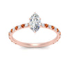 Load image into Gallery viewer, three-fourth-under-halo-marquise-cut-diamond-engagement-ring-with-orange-sapphire-in-FD9168MQRGSAORANGLE3-NL-RG