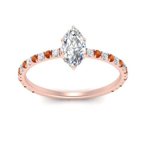 three-fourth-under-halo-marquise-cut-diamond-engagement-ring-with-orange-sapphire-in-FD9168MQRGSAORANGLE3-NL-RG