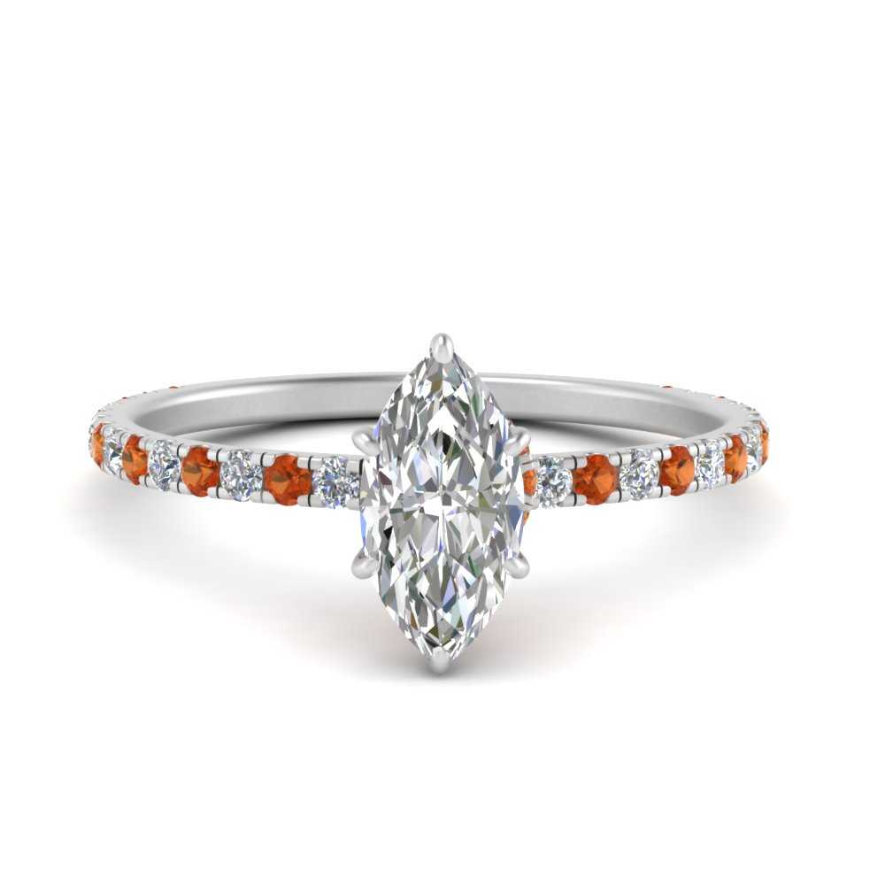 three-fourth-under-halo-marquise-cut-diamond-engagement-ring-with-orange-sapphire-in-FD9168MQRGSAORANGLE3-NL-WG