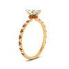 Load image into Gallery viewer, three-fourth-under-halo-marquise-cut-diamond-engagement-ring-with-orange-sapphire-in-FD9168MQRGSAORANGLE3-NL-YG