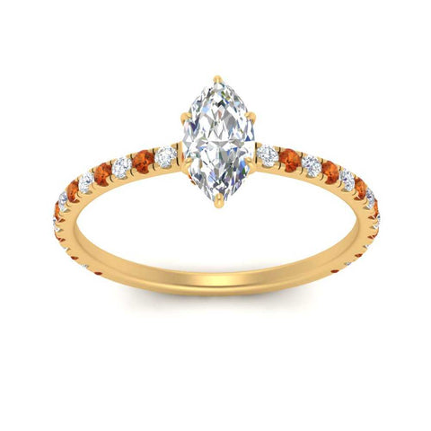 three-fourth-under-halo-marquise-cut-diamond-engagement-ring-with-orange-sapphire-in-FD9168MQRGSAORANGLE3-NL-YG