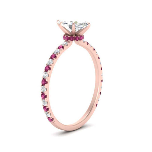 three-fourth-under-halo-marquise-cut-diamond-engagement-ring-with-pink-sapphire-in-FD9168MQRGSADRPIANGLE3-NL-RG