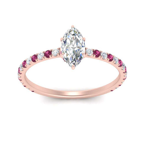 three-fourth-under-halo-marquise-cut-diamond-engagement-ring-with-pink-sapphire-in-FD9168MQRGSADRPIANGLE3-NL-RG