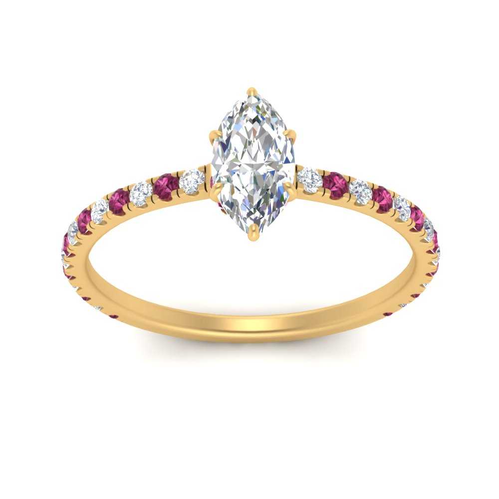 three-fourth-under-halo-marquise-cut-diamond-engagement-ring-with-pink-sapphire-in-FD9168MQRGSADRPIANGLE3-NL-YG