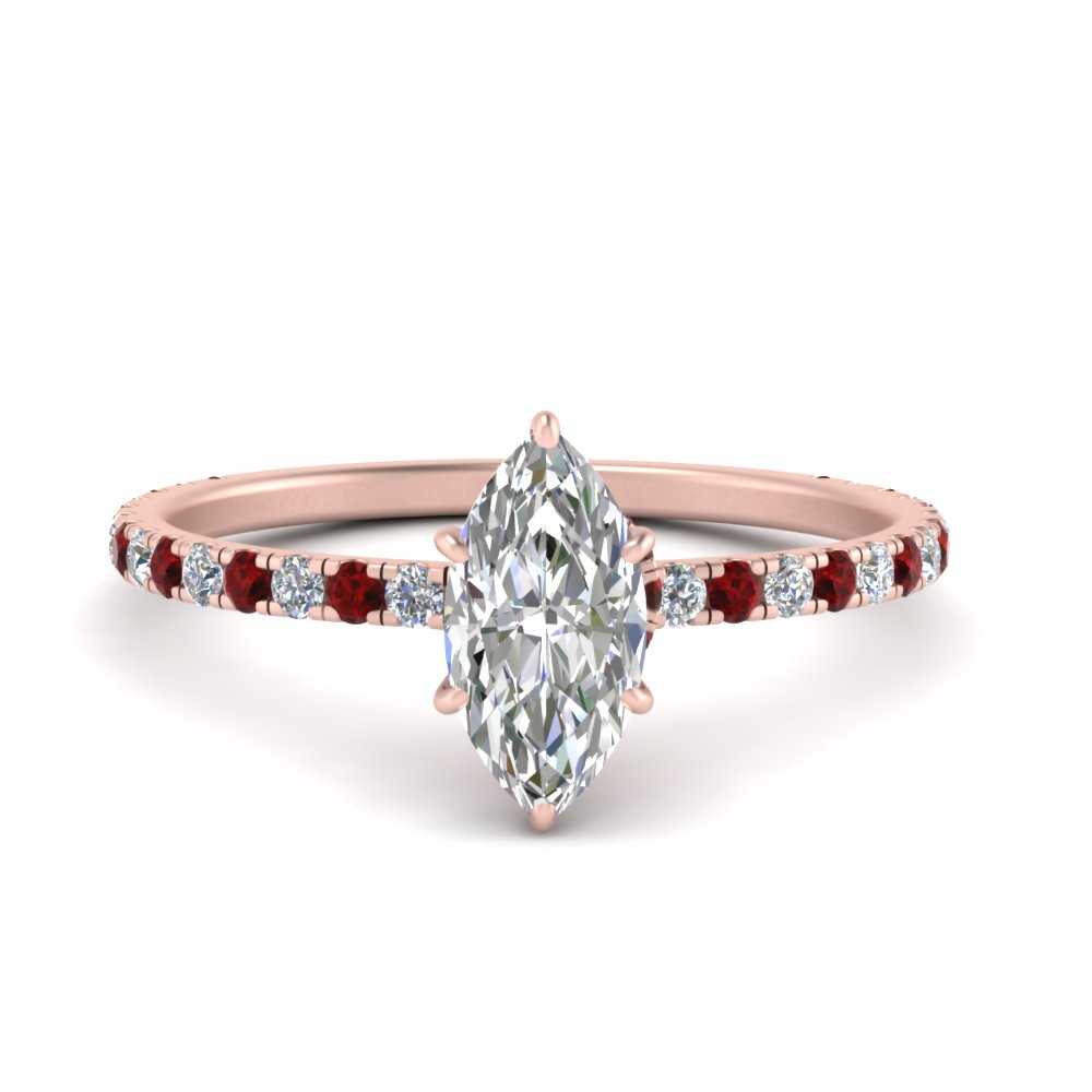 three-fourth-under-halo-marquise-cut-diamond-engagement-ring-with-ruby-in-FD9168MQRGRUDRANGLE3-NL-RG