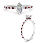 Load image into Gallery viewer, three-fourth-under-halo-marquise-cut-diamond-engagement-ring-with-ruby-in-FD9168MQRGRUDRANGLE3-NL-WG
