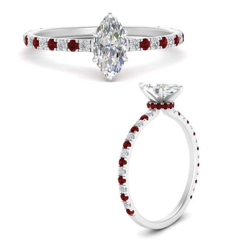 three-fourth-under-halo-marquise-cut-diamond-engagement-ring-with-ruby-in-FD9168MQRGRUDRANGLE3-NL-WG