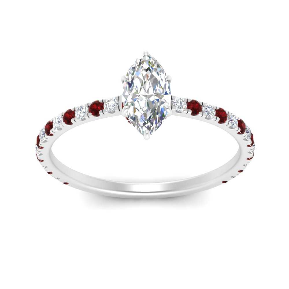 three-fourth-under-halo-marquise-cut-diamond-engagement-ring-with-ruby-in-FD9168MQRGRUDRANGLE3-NL-WG
