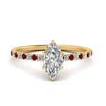 Load image into Gallery viewer, three-fourth-under-halo-marquise-cut-diamond-engagement-ring-with-ruby-in-FD9168MQRGRUDRANGLE3-NL-YG
