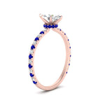 Load image into Gallery viewer, three-fourth-under-halo-marquise-cut-diamond-engagement-ring-with-sapphire-in-FD9168MQRGSABLANGLE3-NL-RG

