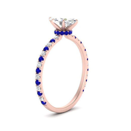 three-fourth-under-halo-marquise-cut-diamond-engagement-ring-with-sapphire-in-FD9168MQRGSABLANGLE3-NL-RG