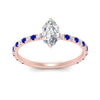 Load image into Gallery viewer, three-fourth-under-halo-marquise-cut-diamond-engagement-ring-with-sapphire-in-FD9168MQRGSABLANGLE3-NL-RG