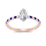 Load image into Gallery viewer, three-fourth-under-halo-marquise-cut-diamond-engagement-ring-with-sapphire-in-FD9168MQRGSABLANGLE3-NL-RG
