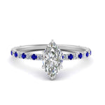 Load image into Gallery viewer, three-fourth-under-halo-marquise-cut-diamond-engagement-ring-with-sapphire-in-FD9168MQRGSABLANGLE3-NL-WG

