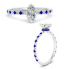 Load image into Gallery viewer, three-fourth-under-halo-marquise-cut-diamond-engagement-ring-with-sapphire-in-FD9168MQRGSABLANGLE3-NL-WG