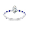 Load image into Gallery viewer, three-fourth-under-halo-marquise-cut-diamond-engagement-ring-with-sapphire-in-FD9168MQRGSABLANGLE3-NL-WG