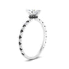 Load image into Gallery viewer, three-fourth-under-halo-marquise-cut-engagement-ring-with-black-diamond-in-FD9168MQRGBLACKANGLE3-NL-WG