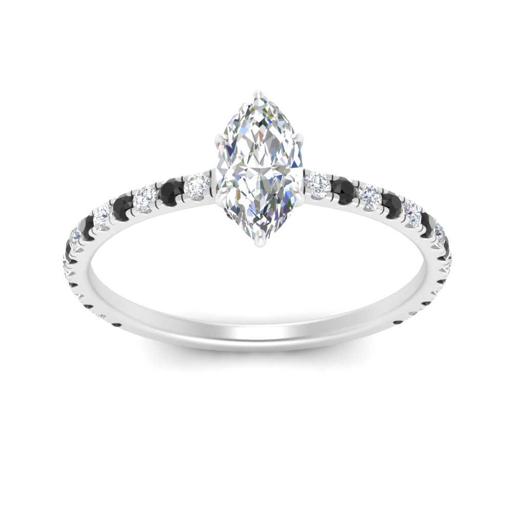 three-fourth-under-halo-marquise-cut-engagement-ring-with-black-diamond-in-FD9168MQRGBLACKANGLE3-NL-WG