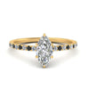 Load image into Gallery viewer, three-fourth-under-halo-marquise-cut-engagement-ring-with-black-diamond-in-FD9168MQRGBLACKANGLE3-NL-YG