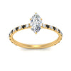 Load image into Gallery viewer, three-fourth-under-halo-marquise-cut-engagement-ring-with-black-diamond-in-FD9168MQRGBLACKANGLE3-NL-YG