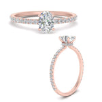 Load image into Gallery viewer, three-fourth-under-halo-oval-shaped-diamond-engagement-ring-in-FD9168OVRANGLE3-NL-RG

