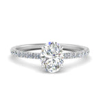 Load image into Gallery viewer, three-fourth-under-halo-oval-shaped-diamond-engagement-ring-in-FD9168OVRANGLE3-NL-WG
