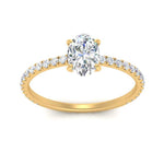 Load image into Gallery viewer, three-fourth-under-halo-oval-shaped-diamond-engagement-ring-in-FD9168OVRANGLE3-NL-YG
