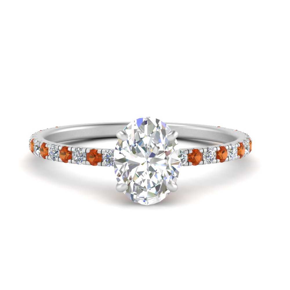 three-fourth-under-halo-oval-shaped-diamond-engagement-ring-with-orange-sapphire-in-FD9168OVRGSAORANGLE3-NL-WG
