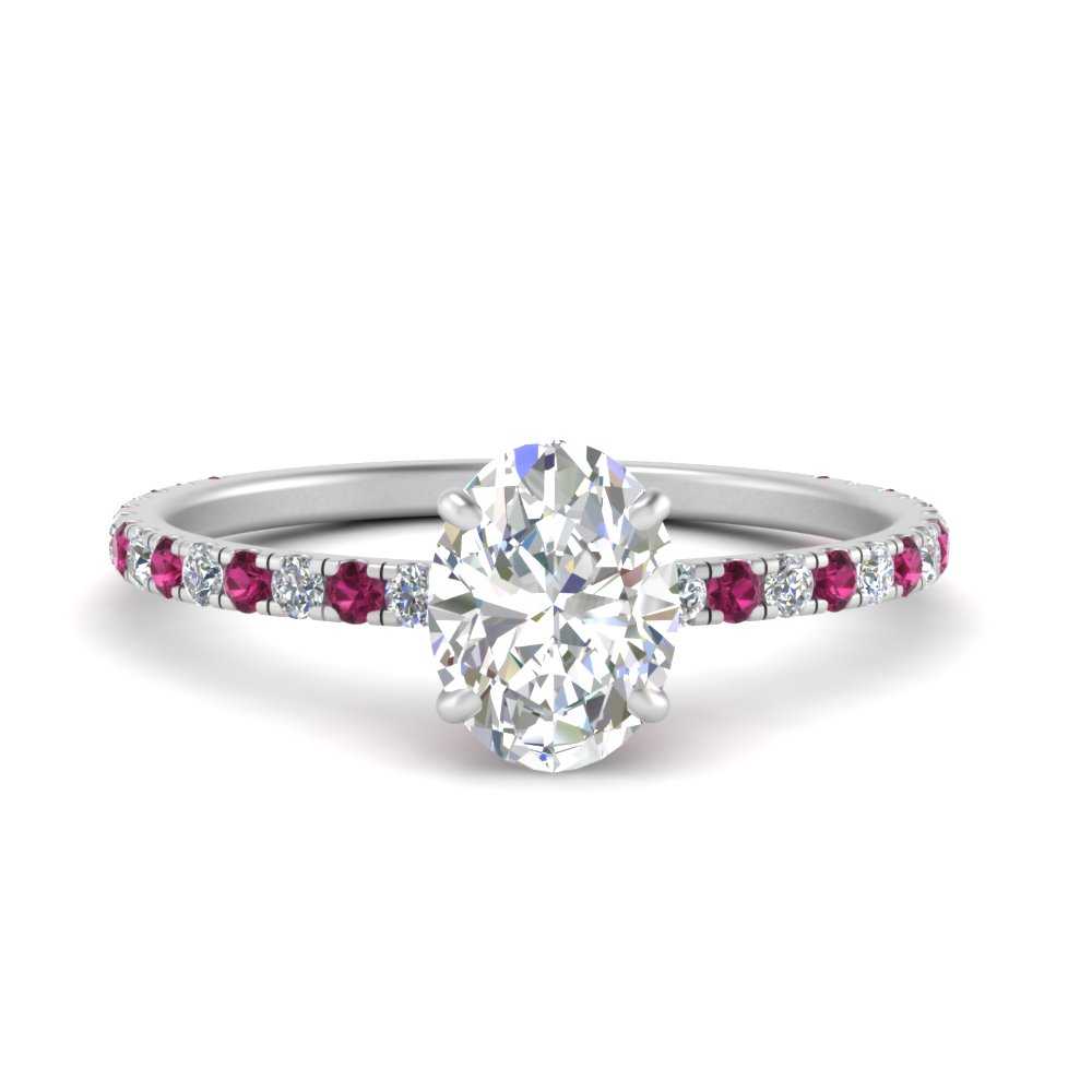 three-fourth-under-halo-oval-shaped-diamond-engagement-ring-with-pink-sapphire-in-FD9168OVRGSADRPIANGLE3-NL-WG