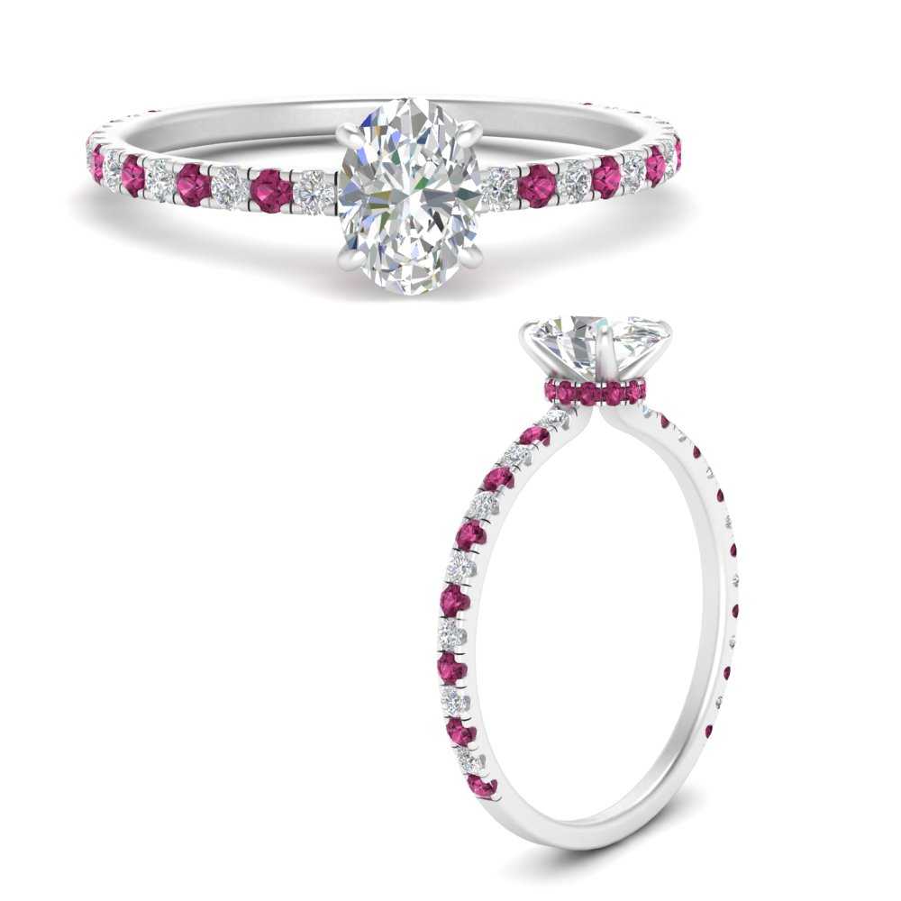 three-fourth-under-halo-oval-shaped-diamond-engagement-ring-with-pink-sapphire-in-FD9168OVRGSADRPIANGLE3-NL-WG