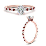 Load image into Gallery viewer, three-fourth-under-halo-oval-shaped-diamond-engagement-ring-with-ruby-in-FD9168OVRGRUDRANGLE3-NL-RG
