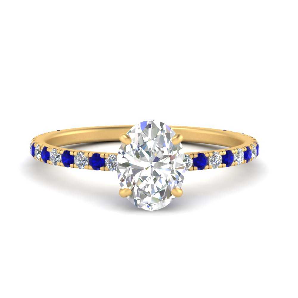 three-fourth-under-halo-oval-shaped-diamond-engagement-ring-with-sapphire-in-FD9168OVRGSABLANGLE3-NL-YG