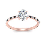 Load image into Gallery viewer, three-fourth-under-halo-oval-shaped-engagement-ring-with-black-diamond-in-FD9168OVRGBLACKANGLE3-NL-RG
