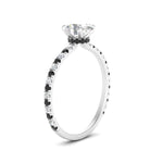 Load image into Gallery viewer, three-fourth-under-halo-oval-shaped-engagement-ring-with-black-diamond-in-FD9168OVRGBLACKANGLE3-NL-WG
