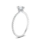 Load image into Gallery viewer, three-fourth-under-halo-pear-shaped-diamond-engagement-ring-in-FD9168PERANGLE3-NL-WG