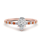Load image into Gallery viewer, three-fourth-under-halo-pear-shaped-diamond-engagement-ring-with-orange-sapphire-in-FD9168PERGSAORANGLE3-NL-RG

