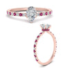 Load image into Gallery viewer, three-fourth-under-halo-pear-shaped-diamond-engagement-ring-with-pink-sapphire-in-FD9168PERGSADRPIANGLE3-NL-RG