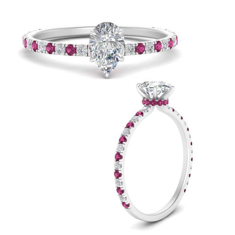 three-fourth-under-halo-pear-shaped-diamond-engagement-ring-with-pink-sapphire-in-FD9168PERGSADRPIANGLE3-NL-WG