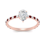 Load image into Gallery viewer, three-fourth-under-halo-pear-shaped-diamond-engagement-ring-with-ruby-in-FD9168PERGRUDRANGLE3-NL-RG
