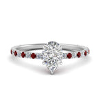 Load image into Gallery viewer, three-fourth-under-halo-pear-shaped-diamond-engagement-ring-with-ruby-in-FD9168PERGRUDRANGLE3-NL-WG